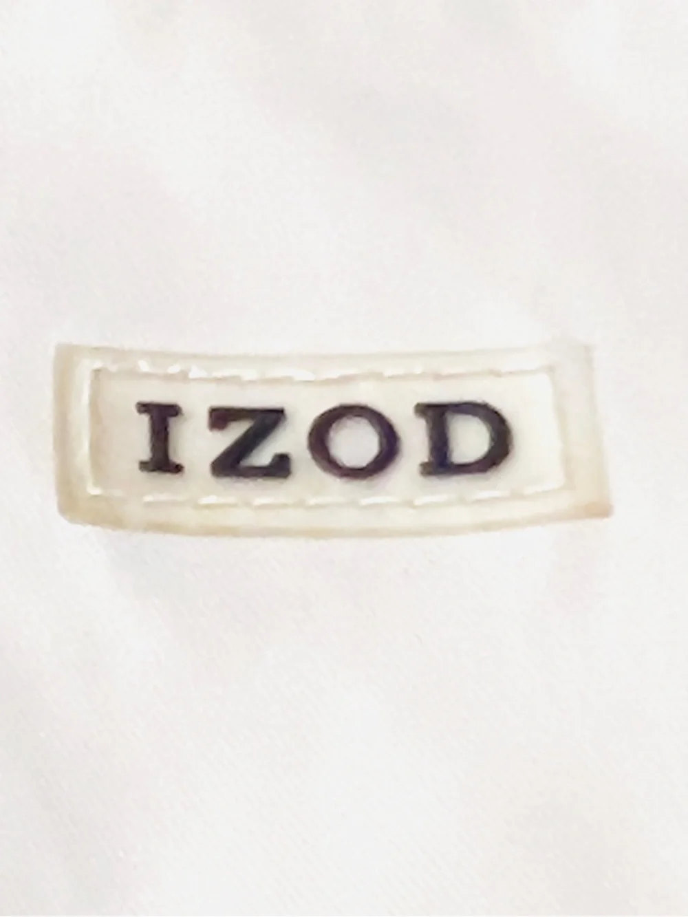 Y2K IZOD XFG Men’s Cream Vest with Black Piping Size XL